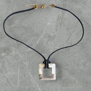 Butler Mother Of Pearl Pave Necklace​​​
